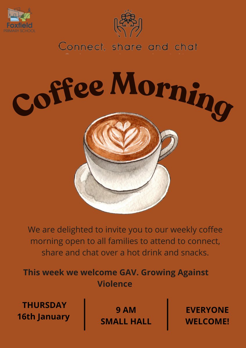 We look forward to our next parental engagement session. We will be welcoming GAV.  An organization that supports young people to lead positive lives and provides strategies linked to social media, online safety, gang prevention and serious youth crime support.