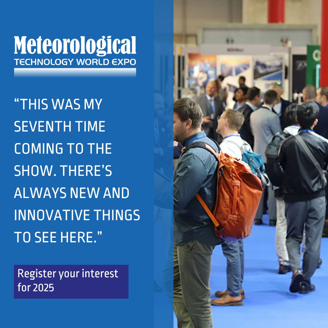 MetTechExpo's tweet image. #MetTechWorldExpo is the must-attend event for the latest in #meteorological tech, #hydromet, #metocean, and #EnvironmentalMonitoring!

🤝 Meet industry experts &amp;amp; peers
👀 Discover the latest technology
💡Get ideas &amp;amp; inspiration

Register your interest: bit.ly/3Y9ACfF
