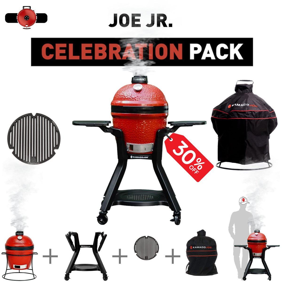 Start the year with KAMADO JOE Junior Celebration Pack 🎉 and save £ 248 ! Joe Jnr. + Wheeled Cart + Sear Grate + Cover All for just £ 579
birstall.com/kamado-celebra…
#kamadojoe
#celebrate2025