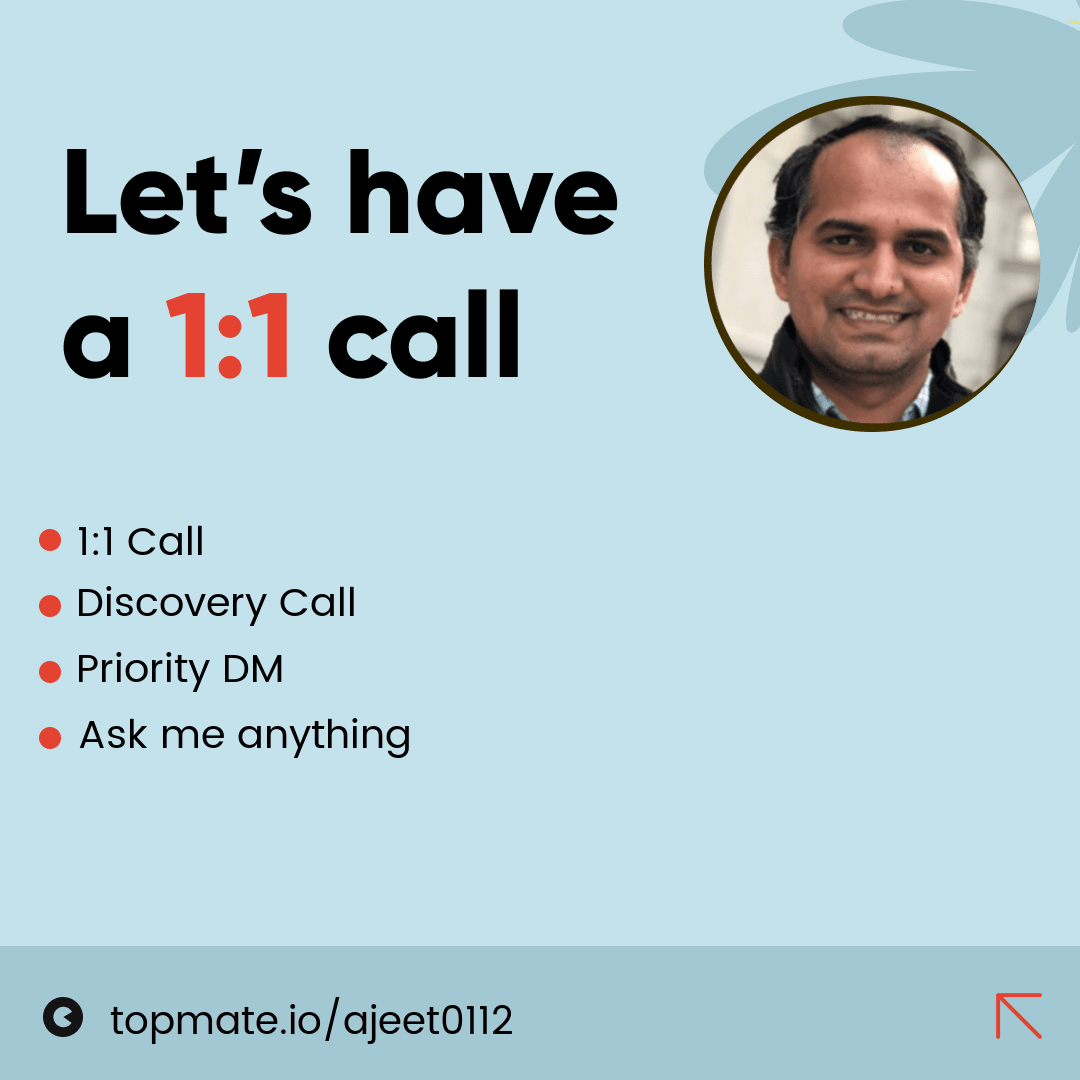 ajeett0112's tweet photo. Thrilled to launch my brand new Topmate page! 🎉

Its all about mentorship and joy of giving back to community that has supported me.
Feel free to reach out if you have any questions or just want to say hi!

https://t.co/Z0b8vT5rDC https://t.co/BYBuWJtDyn
