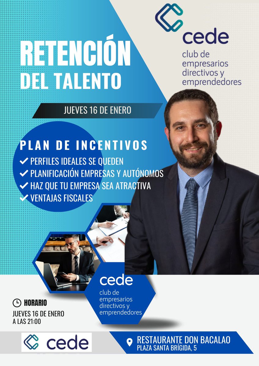 cedeclub's tweet image. 🌟 El próximo jueves 16 de enero celebraremos nuestra Cena de Enero en el Restaurante Don Bacalao (Plaza Santa Brígida, 5, Valladolid).