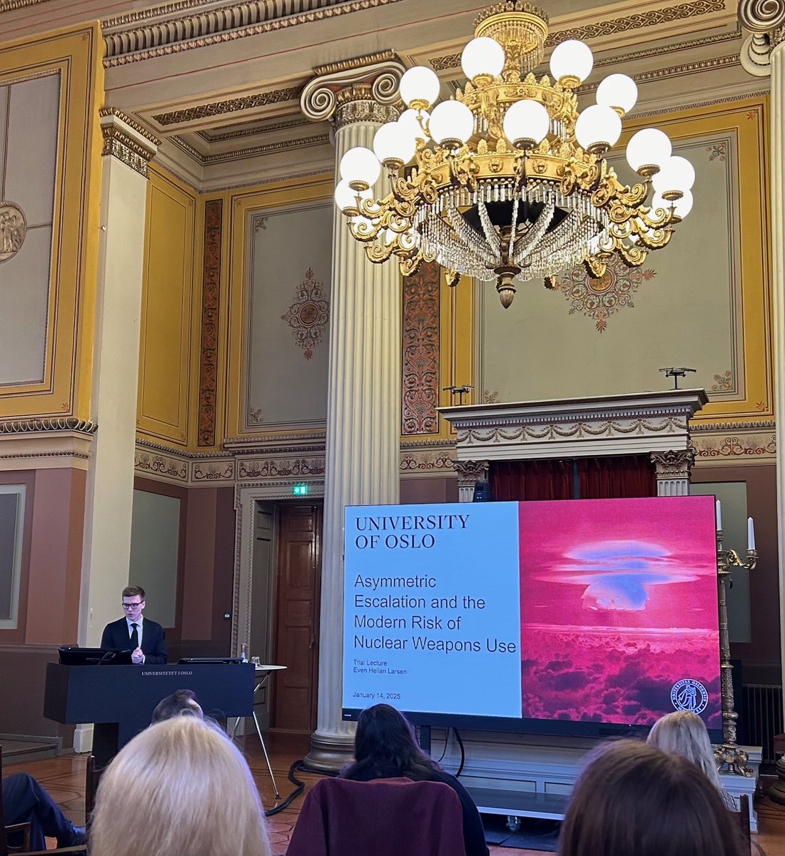 ONP fellow Even H. Larsen is now giving his trial lecture on Asymmetric Escalation and the Modern Risk of Nuclear Weapons Use