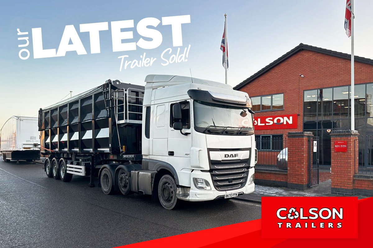 ColsonTrailers's tweet photo. Heavy-duty &amp; ready to tip the scales💪⚖️

No better feeling than this Scrapbox heading to its new home at H.W Taroni Metals 🚛

This 80yd³ tipper comes with:
✔️ 450 Hardox body
✔️ Gullwing sheet
✔️ VWS weigher
✔️ Hyva ram

🌐 https://t.co/Q7I1sFKMWh

@hayleytaroni #scrap #tippers https://t.co/xYlahmlwGs