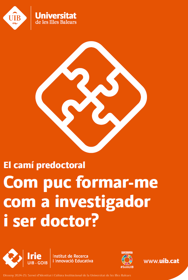 Nou recurs de suport de l’IRIE per a la vostra trajectoria investigadora

Des de l’IRIE posam al vostre abast aquests recursos i itineraris que us seran d’utilitat tant per iniciar com per continuar la vostra trajectòria investigadora
irie.uib.cat/noticies/1831-…