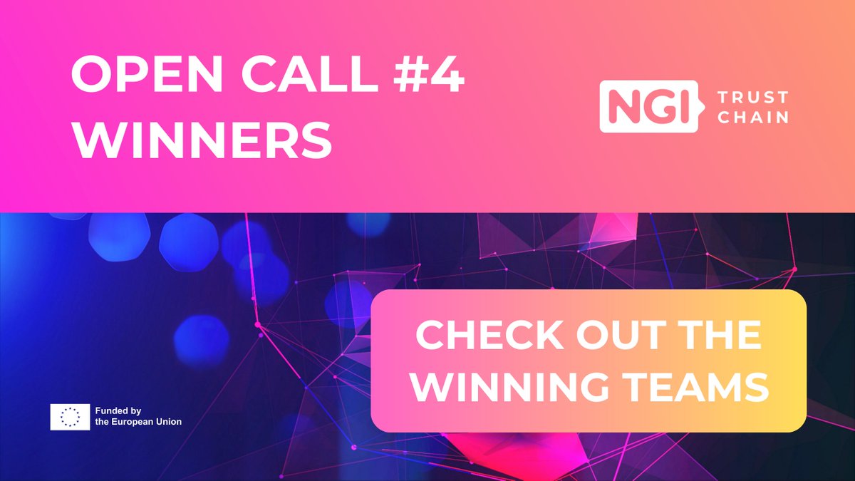 TrustChain (@ngi_trustchain) on Twitter photo Let’s take a moment to celebrate the incredible winners of OC 4!🎉
👏 Get inspired by their work here: trustchain.ngi.eu/selected-proje…
<a href="/EURODYN_Careers/">EUROPEAN DYNAMICS</a> <a href="/F6S_Gov/">F6S Innovation</a> <a href="/STEconAUEB/">AUEB - STEcon Group</a> <a href="/cibervoluntario/">Cibervoluntarios</a> <a href="/Alastria_/">Alastria Blockchain Ecosystem</a> <a href="/timelex_lawfirm/">Timelex</a> <a href="/CityUniLondon/">Anna</a> <a href="/uoaofficial/">University of Athens</a> Let’s take a moment to celebrate the incredible winners of OC 4!🎉
👏 Get inspired by their work here: trustchain.ngi.eu/selected-proje…
<a href="/EURODYN_Careers/">EUROPEAN DYNAMICS</a> <a href="/F6S_Gov/">F6S Innovation</a> <a href="/STEconAUEB/">AUEB - STEcon Group</a> <a href="/cibervoluntario/">Cibervoluntarios</a> <a href="/Alastria_/">Alastria Blockchain Ecosystem</a> <a href="/timelex_lawfirm/">Timelex</a> <a href="/CityUniLondon/">Anna</a> <a href="/uoaofficial/">University of Athens</a>