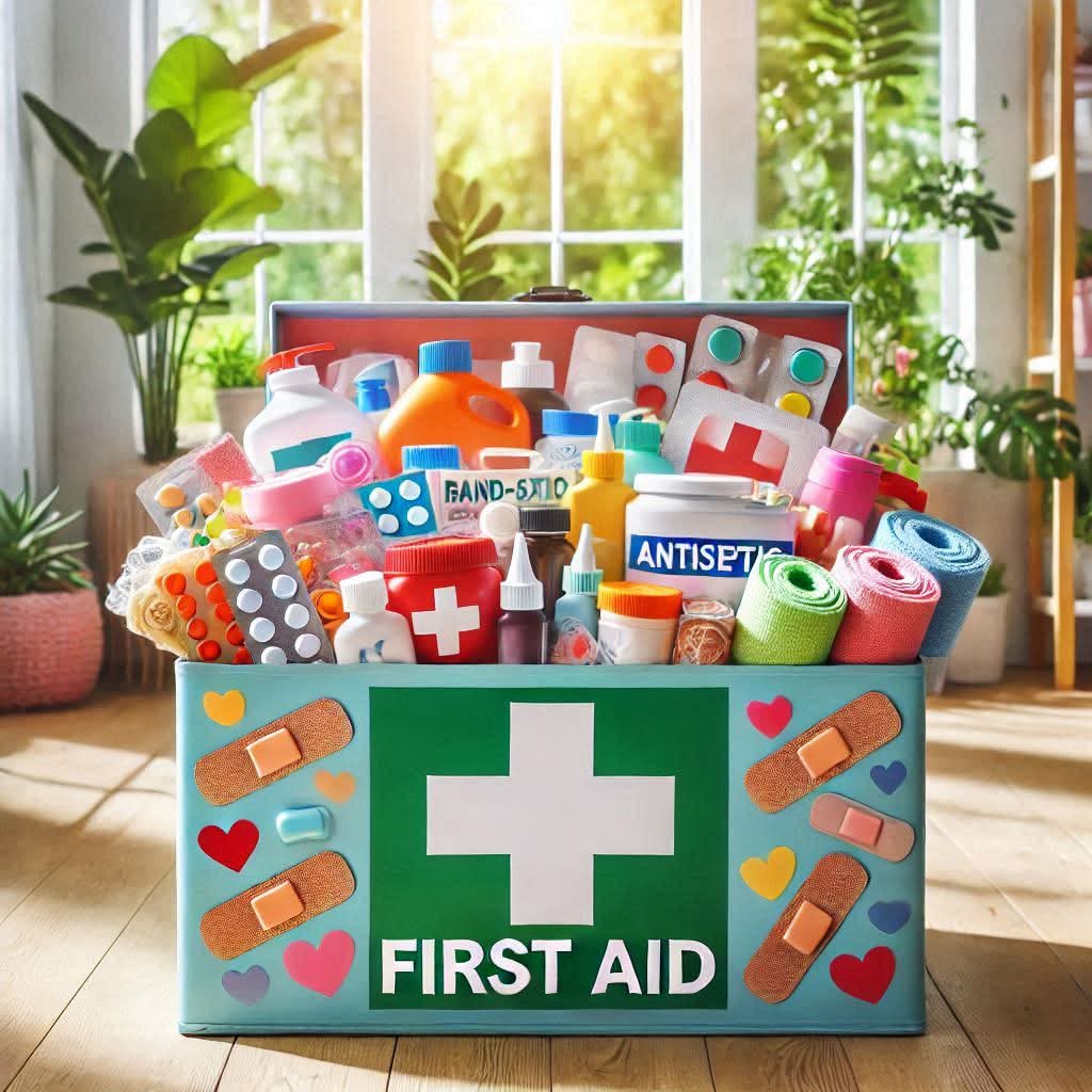 【藥師迺迺念 - 家庭藥箱】
建議用𠕇壳(tēng-khak)个盒仔、任何有蓋个餅盒仔、露營用个細卡保冰箱、卡大个塑膠保鮮盒仔、朗會凍。專用个 First Aid Box、嗎真理想、會有分類角格仔、不閣大項細項夭是愛看汝準備省乜藥仔？咁貯會落去？