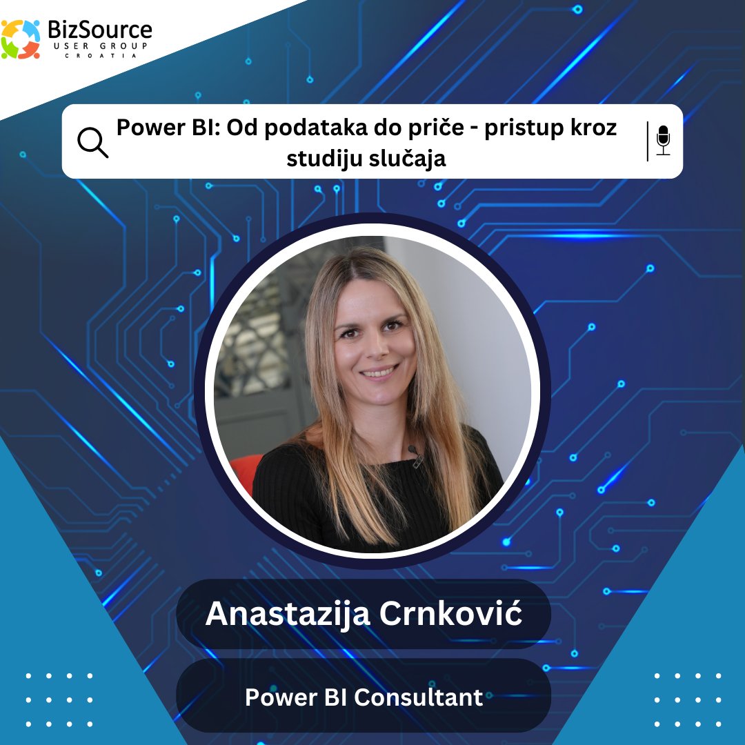 BizSource UG Croatia (@bizsourceugcro) on Twitter photo 🌟 Announcing <a href="/bizsourceugcro/">BizSource UG Croatia</a> speaker!🌟
🎤 <a href="/AnastazijaCrnk1/">Anastazija Crnkovic</a> : "Power BI: From Data to Story - A Case Study"
Discover how to turn raw data into visual stories that drive business value with Power BI. Anastazija will walk you through the entire process with a real-world 🌟 Announcing <a href="/bizsourceugcro/">BizSource UG Croatia</a> speaker!🌟
🎤 <a href="/AnastazijaCrnk1/">Anastazija Crnkovic</a> : "Power BI: From Data to Story - A Case Study"
Discover how to turn raw data into visual stories that drive business value with Power BI. Anastazija will walk you through the entire process with a real-world