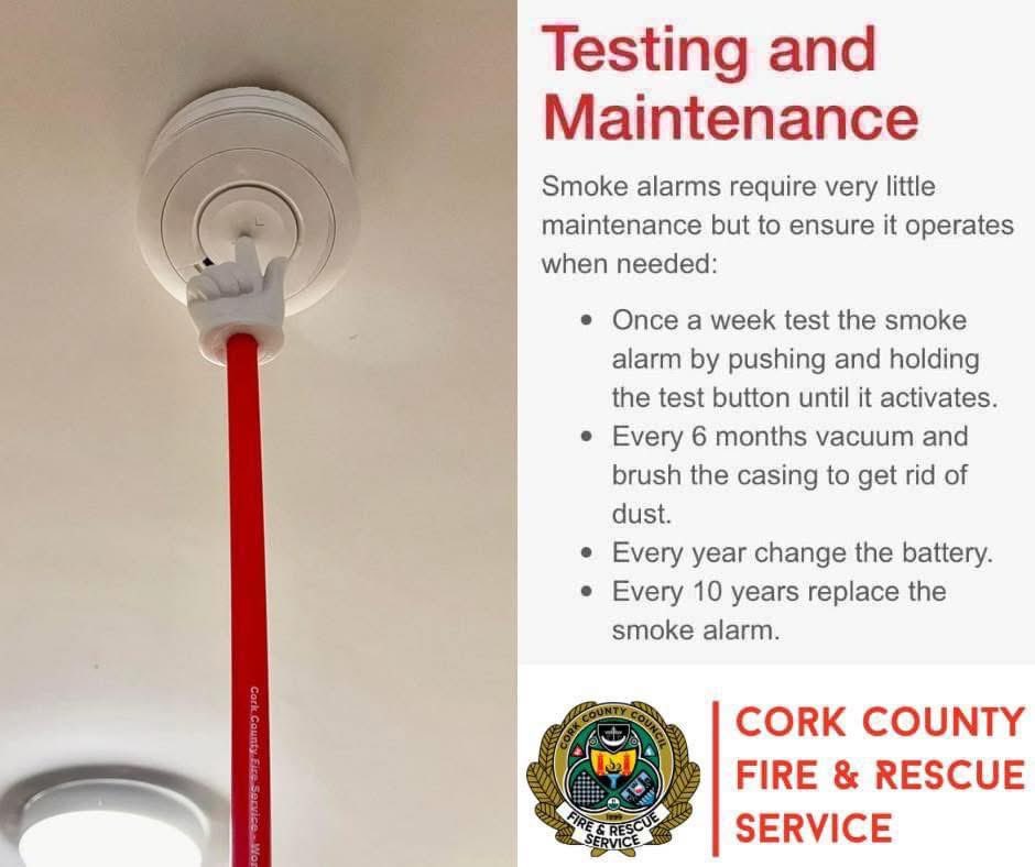 🚨 𝐓𝐄𝐒𝐓 𝐈𝐓 𝐓𝐔𝐄𝐒𝐃𝐀𝐘 🚨

❗️Check your smoke alarm❗️

Test it and check the expiry date. 🔘👈

Replace Smoke Alarms Every 10 Years. 📆

Have AT LEAST 2 working smoke alarms. ✌️

#TestItTuesday #SmokeAlarmsSaveLives