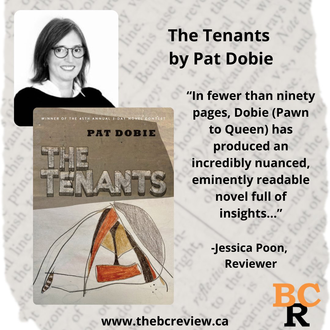 The British Columbia Review (formerly Ormsby) (@booksinbc) on Twitter photo #BookReview: The Tenants by Pat Dobie “In fewer than ninety pages, Dobie (Pawn to Queen) has produced an incredibly nuanced, eminently readable novel full of insights” <a href="/AnvilPress/">Anvil Press</a>
thebcreview.ca/2024/12/20/239… #BookReview: The Tenants by Pat Dobie “In fewer than ninety pages, Dobie (Pawn to Queen) has produced an incredibly nuanced, eminently readable novel full of insights” <a href="/AnvilPress/">Anvil Press</a>
thebcreview.ca/2024/12/20/239…