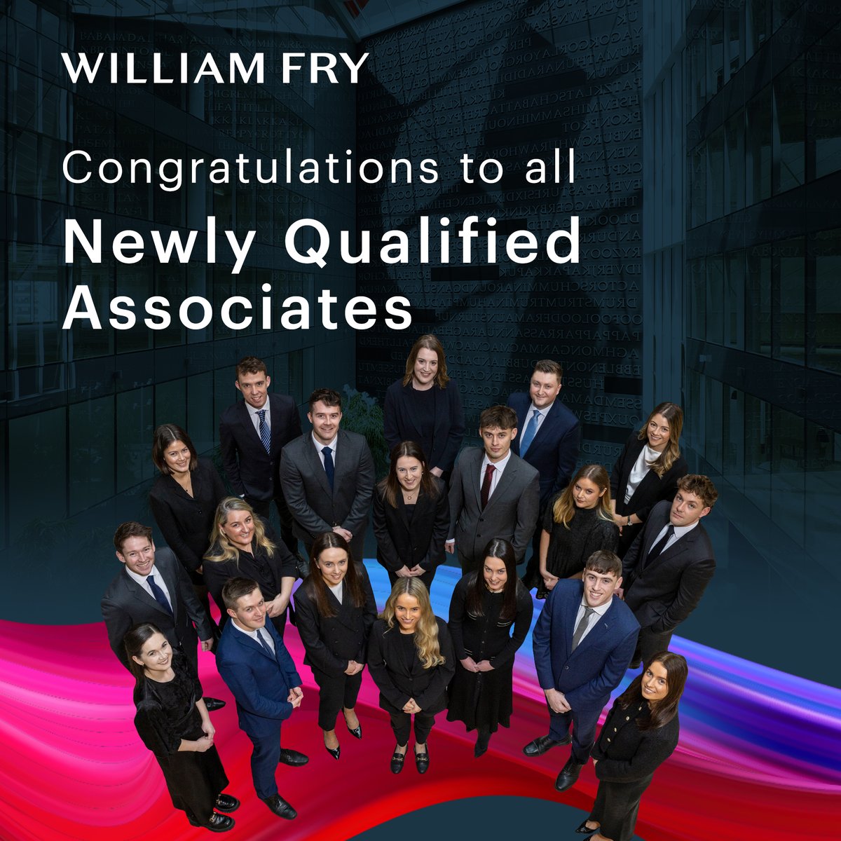 Congratulations to our 22 newly qualified Associates who will be pursuing the next stage of their careers in William Fry. We wish them every success.

Well done to all 2025 qualifiers!

#WilliamFry #NQs #LegalAssociates
