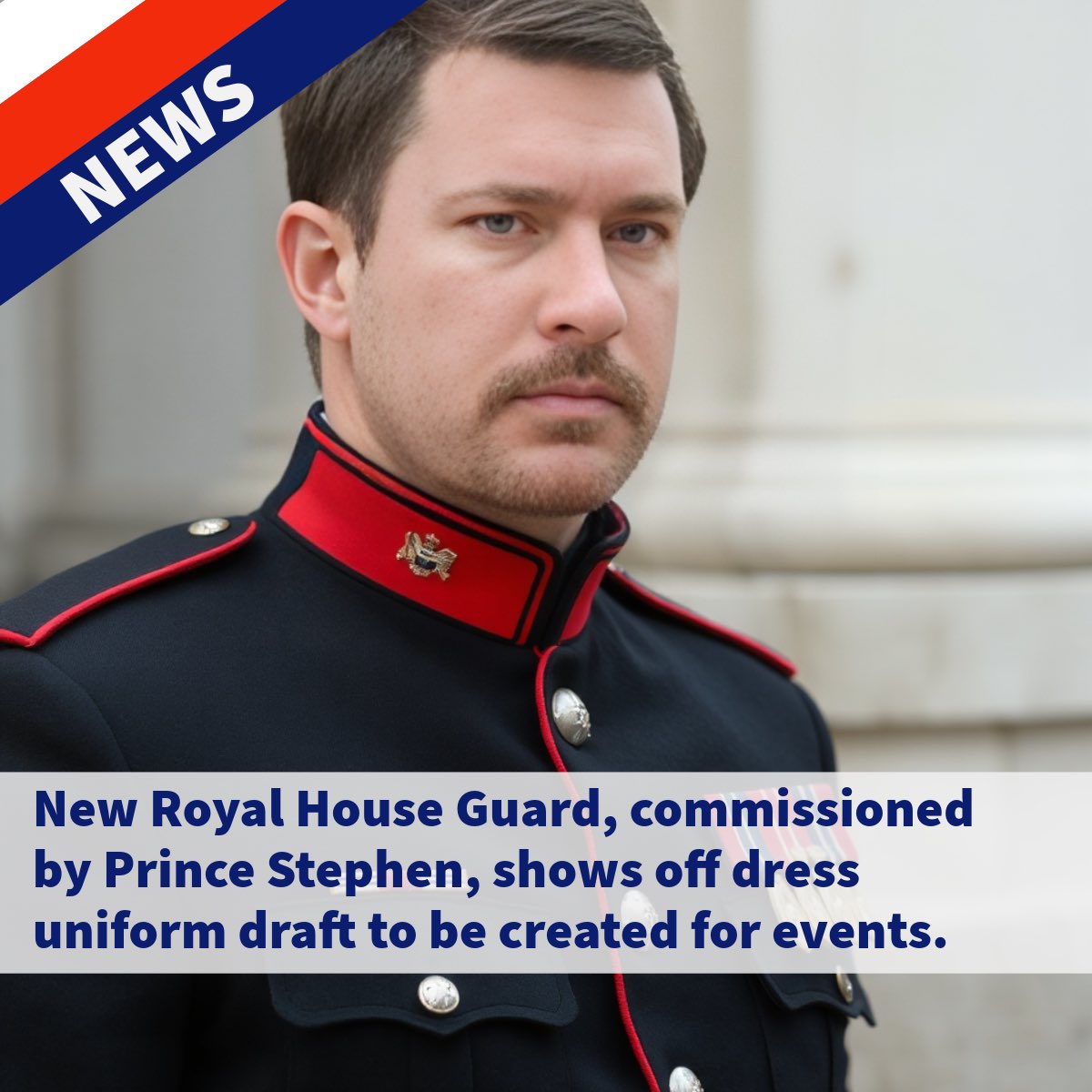 draculgov's tweet image. Keep your eyes peeled in future videos and events! The design is currently in development, to be created from scratch, then produced for real life ceremonies and events. Variations for specific ranks and positions, within the royal house guard. #micronation #micronations
