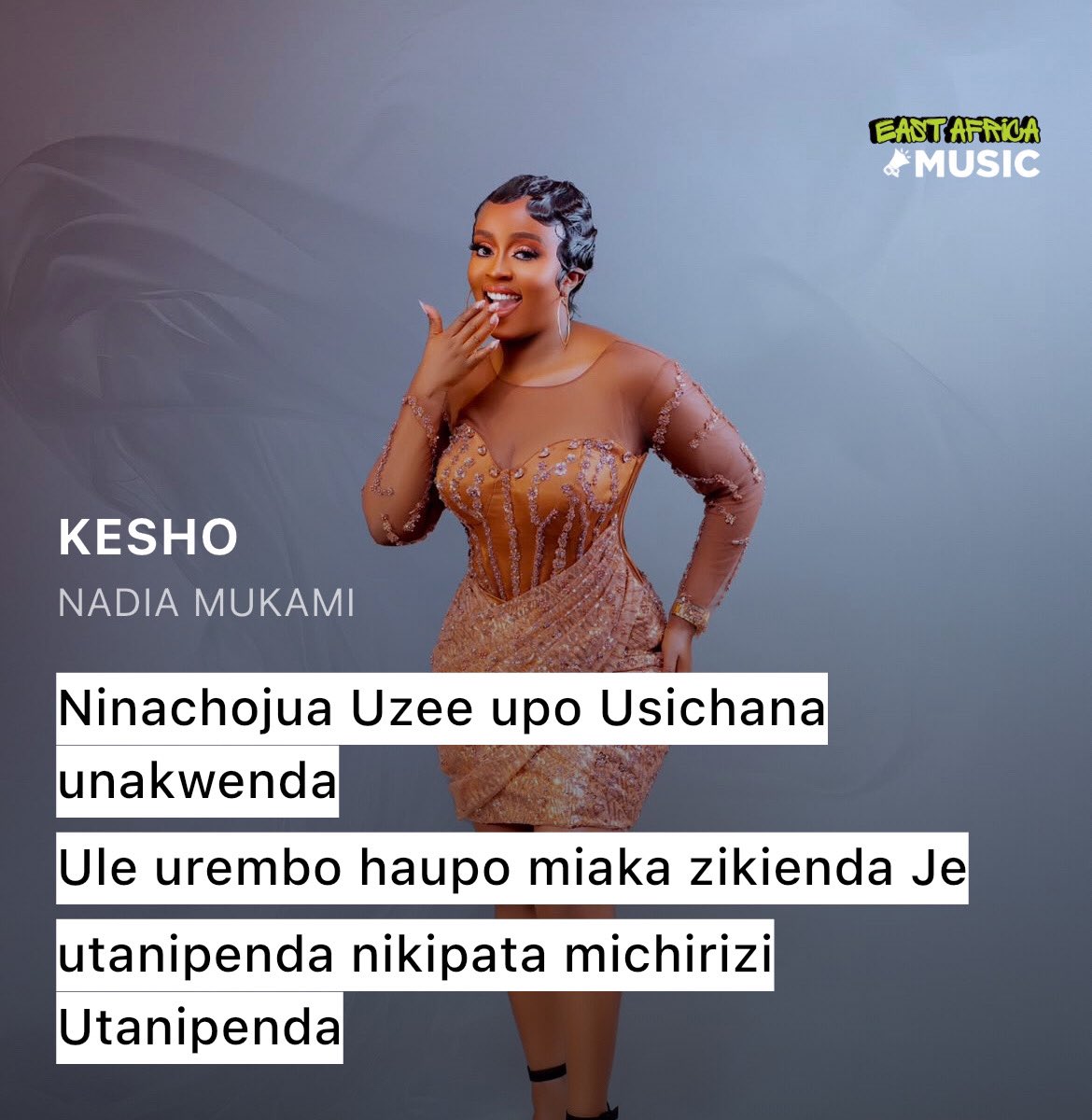 ea_musics's tweet photo. Song: Kesho
Artist: @OfficialMasauti ft. @nadia_mukami 
Release Date: May 3, 2024
Produced By: Alexis on the Beat(@alexis_onthe_beat )
Genre: Afro Pop/Afro Beat

#Kesho #Masauti #NadiaMukami #AfroPop #AfroBeat #EastAfricanMusic #LoveSongs https://t.co/5LdzixaUJp