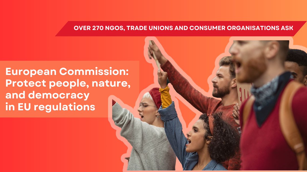tomkucharz's tweet photo. 🏭 La Comisión Europea anunciará en breve la brújula de competitividad: menos regulaciones y más dinero para las grandes empresas.

✊🏾 Más de 270 redes, plataformas y organizaciones sociales, ecologistas, agrarias, sindicales, etc. exigen #RulesToProtect.

https://t.co/NHvV3Nf18e https://t.co/yndj93PCTw