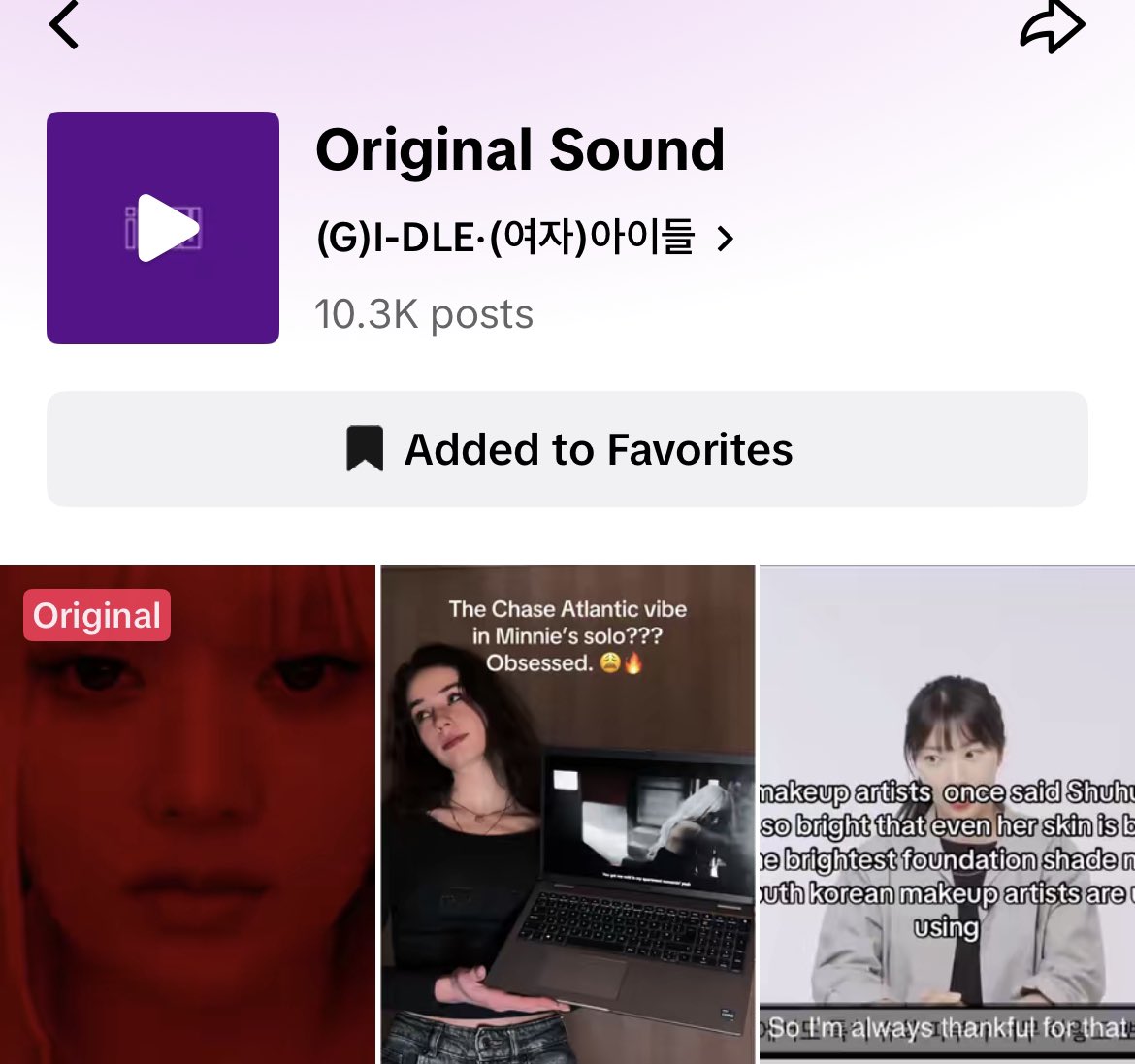 mari_gznie's tweet photo. “Blind Eyes Red” by #MINNIE reached 10,3k tiktoks 🔥 

This is literally insane for unpromoted surprise midnight release omg 😭 There’s one week left nevies let’s reach 15k before the album release !!! https://t.co/IQbC1PwWUZ