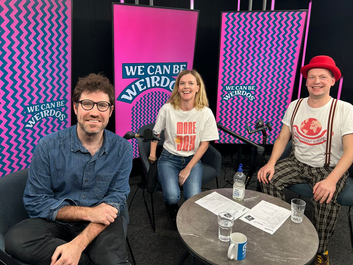 Our CEO Samantha Holdsworth &amp; artist Neil Frost are full of giggles &amp; gratitude having just been on the fantastic We Can Be Weirdos podcast with the amazing <a href="/Schreiberland/">Dan Schreiber</a>!🎙️

Huge thanks to Dan for your support &amp; the giggles ❤️

Hear the conversation
👉🏿 open.spotify.com/episode/4IWoVa…