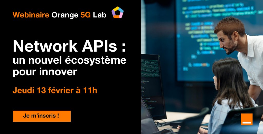 📢 La révolution des Network APIs est lancée ! Prêt à innover avec <a href="/orange/">Orange</a> ?

Rejoignez notre webinaire "Network APIs : un nouvel écosystème pour innover"

📅 le 13 février de 11h à 12h.

👉 Inscrivez-vous ici : urls.fr/YP1FvG