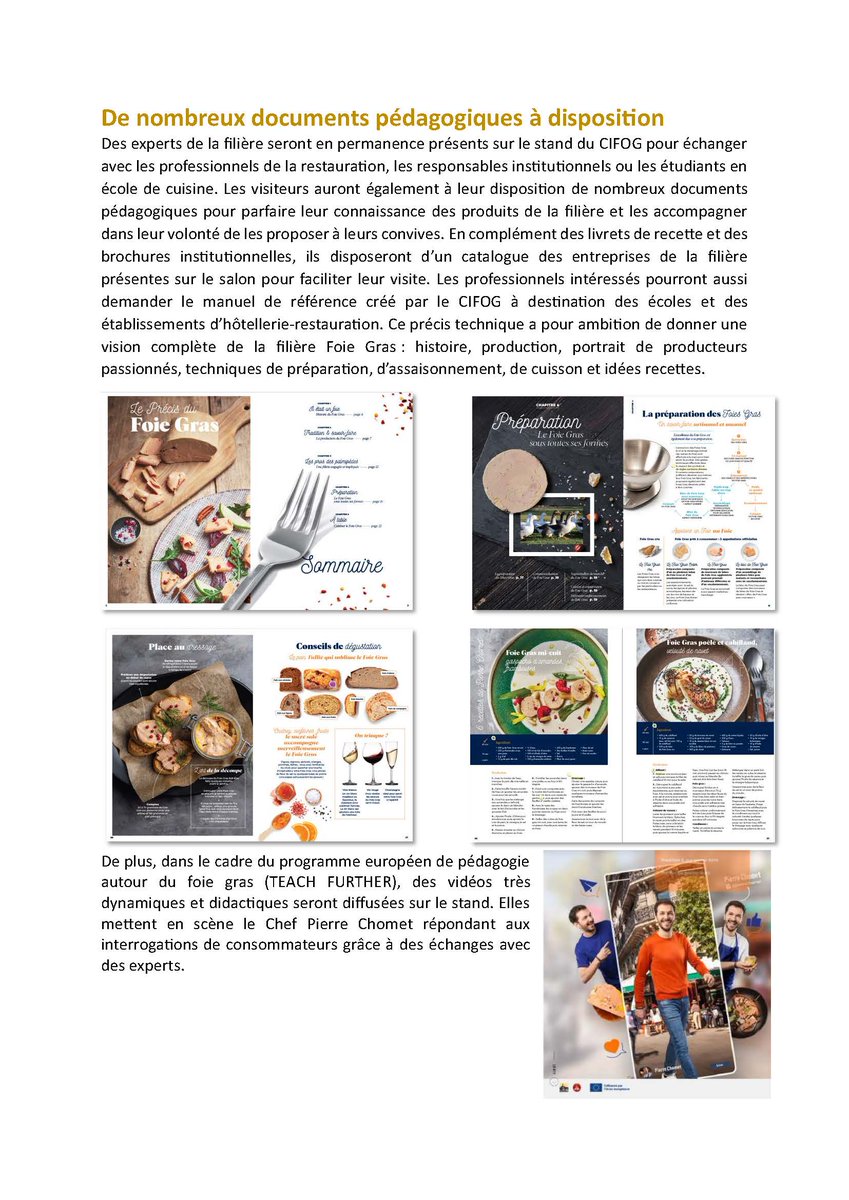 filierefoiegras's tweet photo. Le CIFOG sera présent au SIRHA de Lyon du 23 au 27 janvier pour confirmer le retour du #FoieGras, Magret, et Confit ! 
Rendez-vous 📍 Hall 6 - Stand D90 pour redécouvrir ces produits emblématiques de la #gastronomie française
En savoir plus : https://t.co/1NV7r089Ly #SIRHA2025 🍽️ https://t.co/hGYuy1CuX0