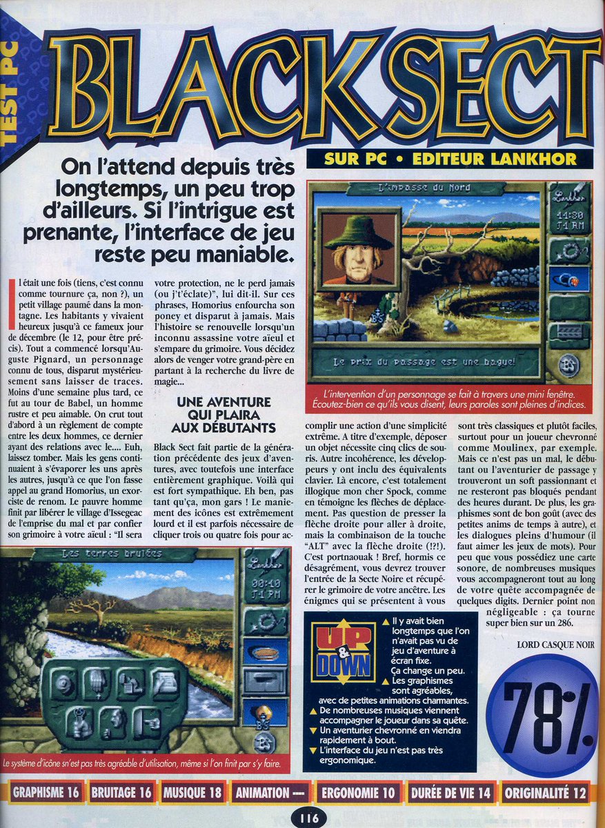 AllmightoFranky's tweet photo. #Nostalgeek,on continue de lire le #Joystick 45 de janvier 1994!Du test sur #micro encore et toujours avec une salve de jeux #PC, #BlackSect,#MicrosoftNewYork et #QuestForGlory!! #retro #retrogaming #oldschool #80s #90s 1/6 https://t.co/Vdn2ZVeWDQ