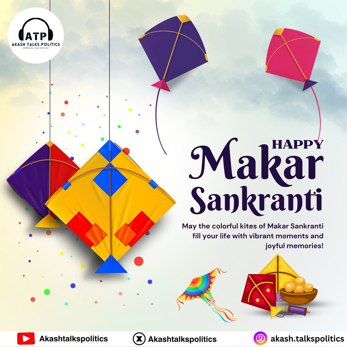 Akashtalks30's tweet photo. Wishing you a very Happy Makar Sankranti to everyone 💐❤️ 

#MakaraSankranti https://t.co/e5XdYhkkcG