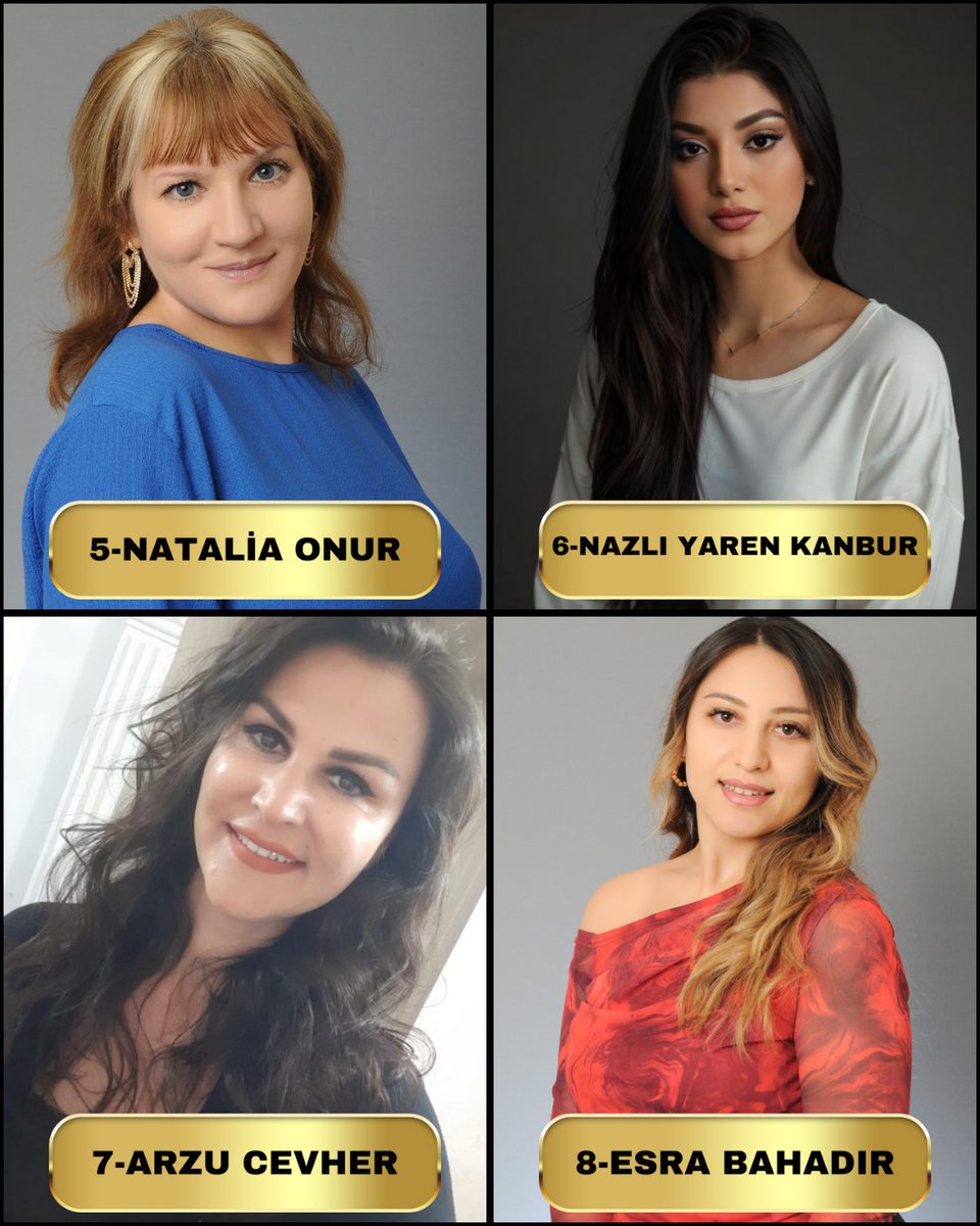 Akdeniz Yüz Güzeli Yarışması adayları