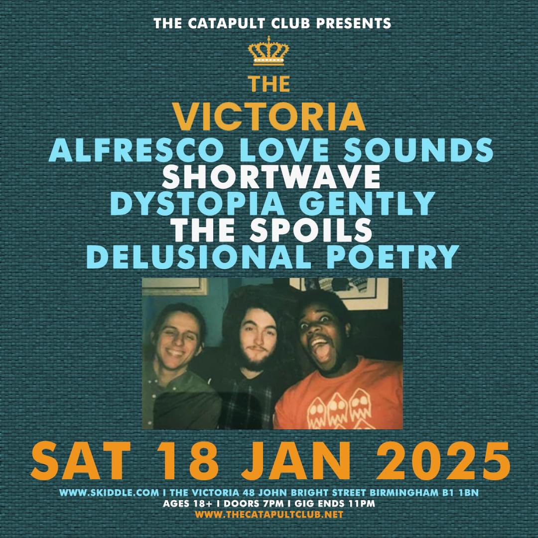 AlfrescoLS's tweet photo. I guess we should probably start posting here again, even though Twitter (X) isn’t THE place to be! Anyway, we’re headlining @TheVictoria this weekend with @TheCatapultClub https://t.co/nOyWx1bUoO