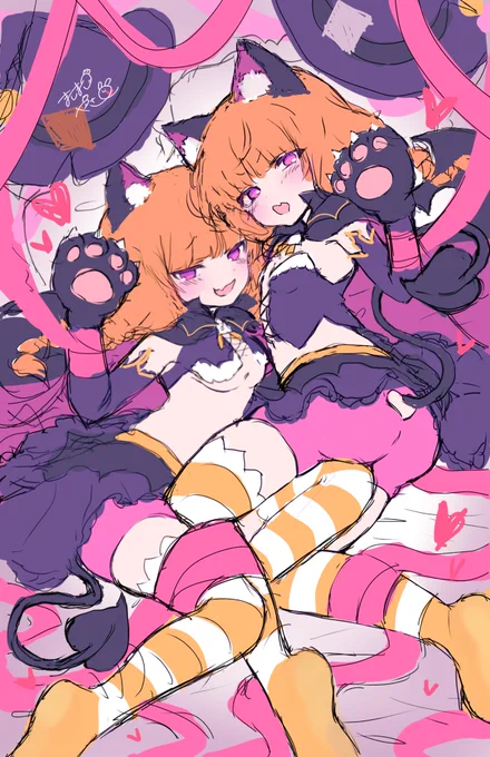 ネコ耳カヲアシのラフ #sdvx_art 