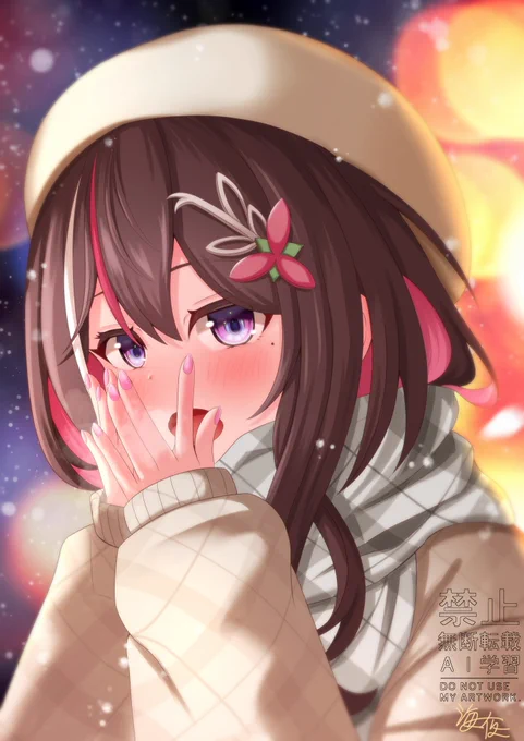 …寒くなってきたね #AZKiART 