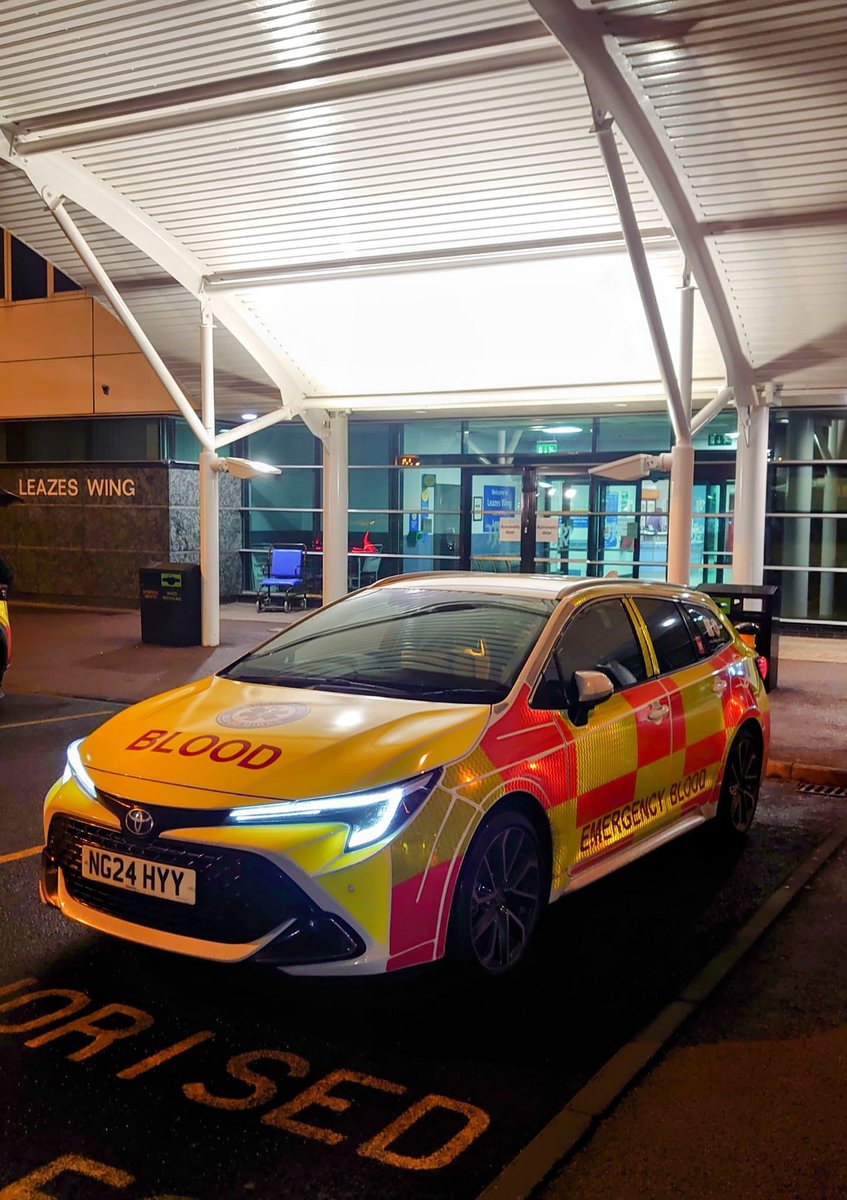 Our new hybrid Blood Car got a good tour of the North East for its first operational shift last night. Alongside our volunteer driver they visited the RVI, Freeman, QE, Sunderland Royal, NSECH and NHS Blood Transfusion completing 9 jobs. 

#bloodcar #MakeADifference #ItsWhatWeDo