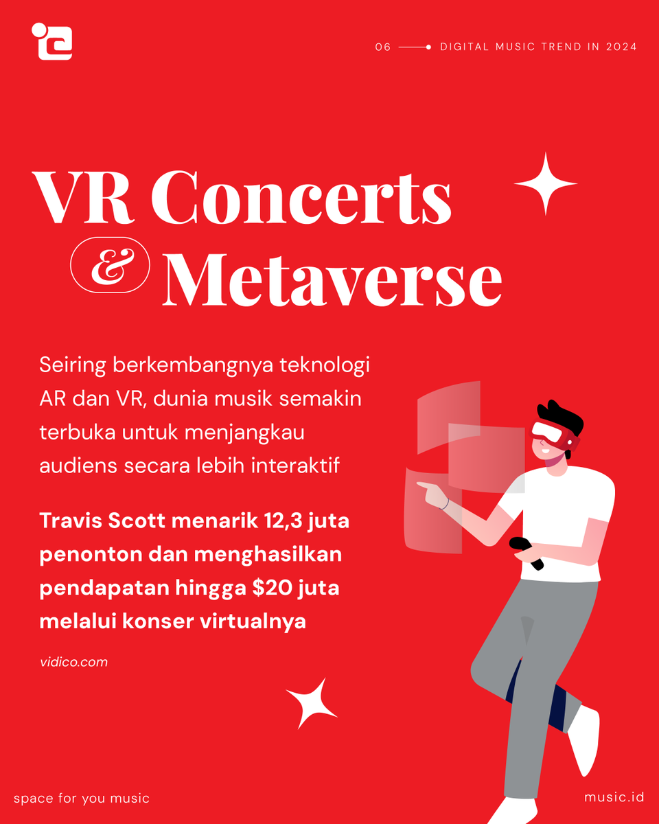 ide_music's tweet photo. Ada yang bisa nebak trend musik digital 2025 bakal kayak gimana? Coba share pendapat kamu di komen!

#idemusic #distributormusik #agregatormusik #musisiindependen https://t.co/1vkRnliGaN