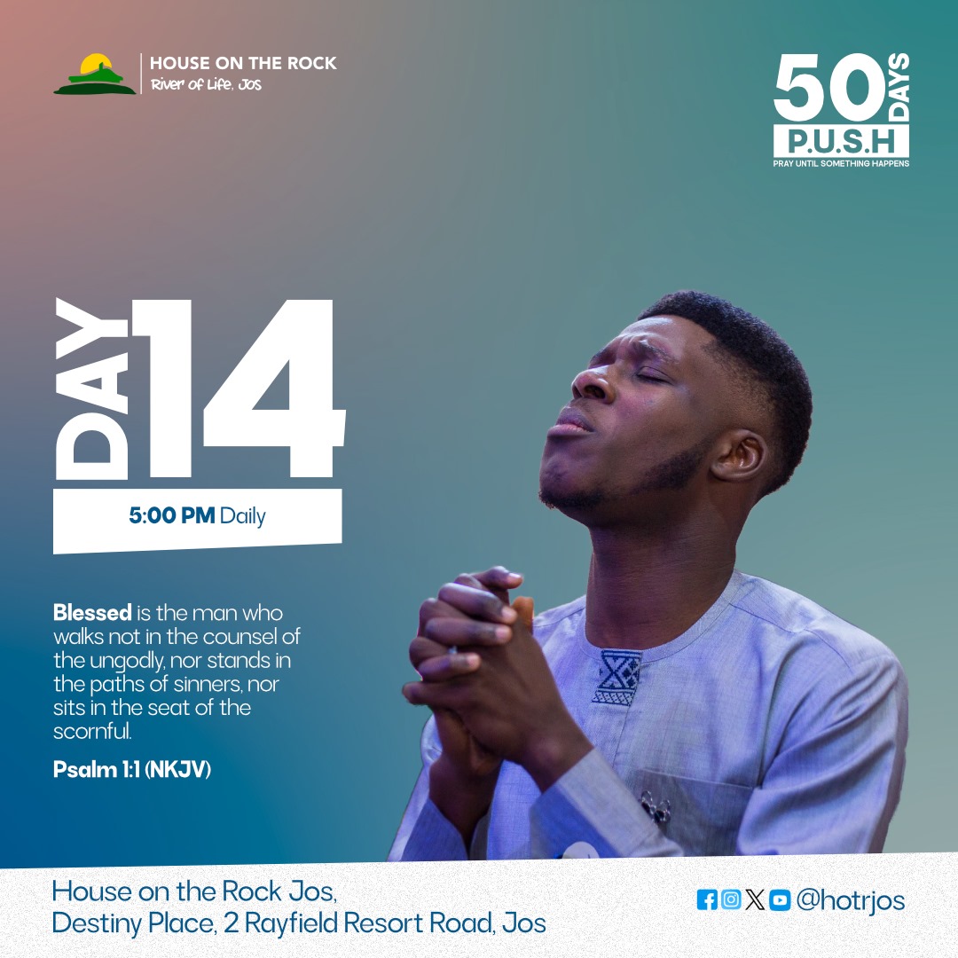 "When Prayer becomes your habit Miracles become your lifestyle. "

Day 14 is here.  

I encourage you, to join the  Prayers if you are yet to.

See you by 5:00pm.

#HOTRJosService