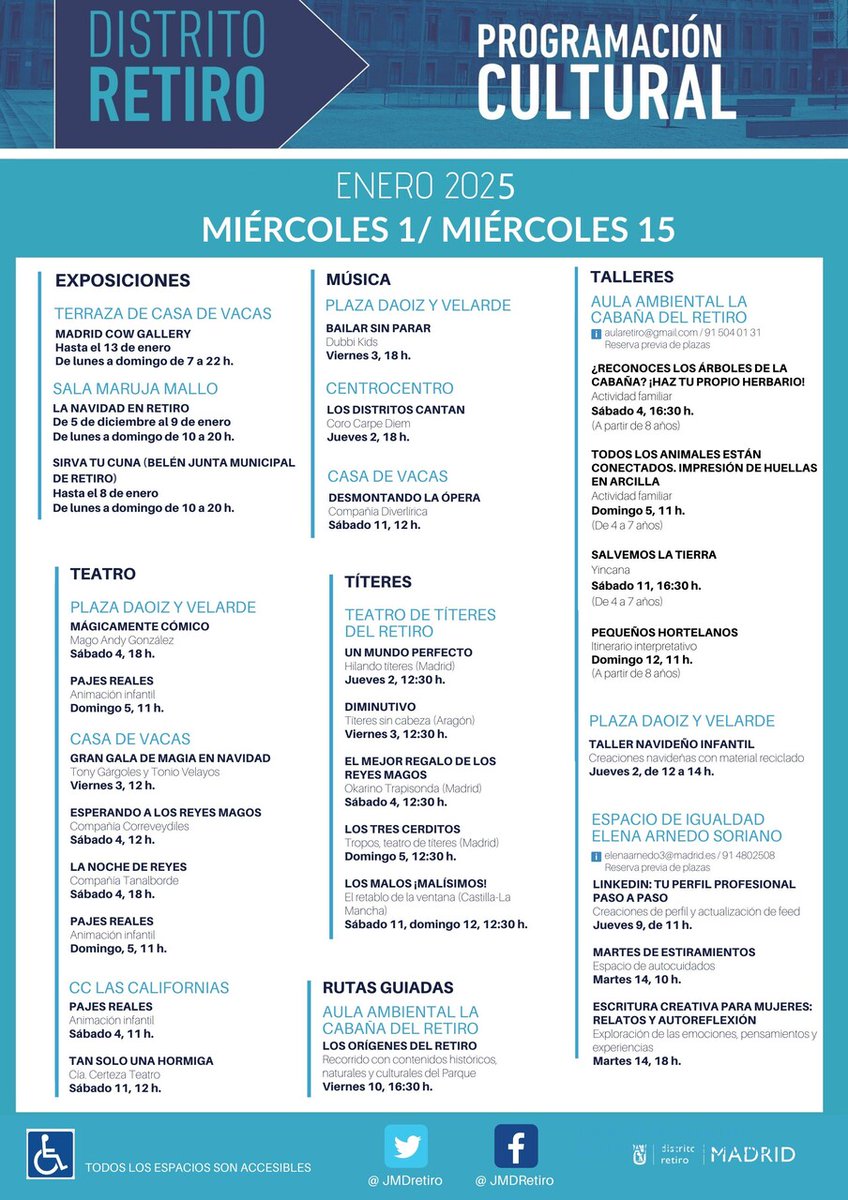 🗞En nuestra revista cultural de #Retiro, cada quincena, publicamos las novedades de la programación cultural del distrito.

 💻Suscríbete a sus contenidos: entra, clica➕ y sigue los pasos  
👉 informate.madrid.es/agtv410