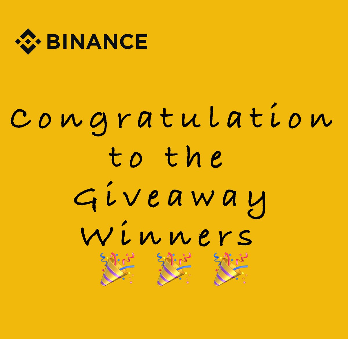 Binance_intern's tweet photo. 🎉 Congratulations to the 10 lucky winners of our $1,000 $BNB EOY Giveaway—each receiving $100 in BNB! 🎉

🏆 @Rumman1272 
🏆 @netmulacom 
🏆 @2ndBerayWIF 
🏆 @med_irene_ 
🏆 @zanaib_eth 
🏆 @Mitomtre 
🏆 @RamadoneA 
🏆 @FandikaKupatsa 
🏆 @salabalamia 
🏆 @MeJabar2000 

A huge thank you to everyone who participated and shared their amazing #Binance moments! 🙌 Prizes will be distributed within two weeks following this announcement.

If you didn't win this time, don't worry—there's always next time! Keep those #Binance moments coming, and who knows, maybe next time you'll be the one doing a happy dance! 💃🕺
