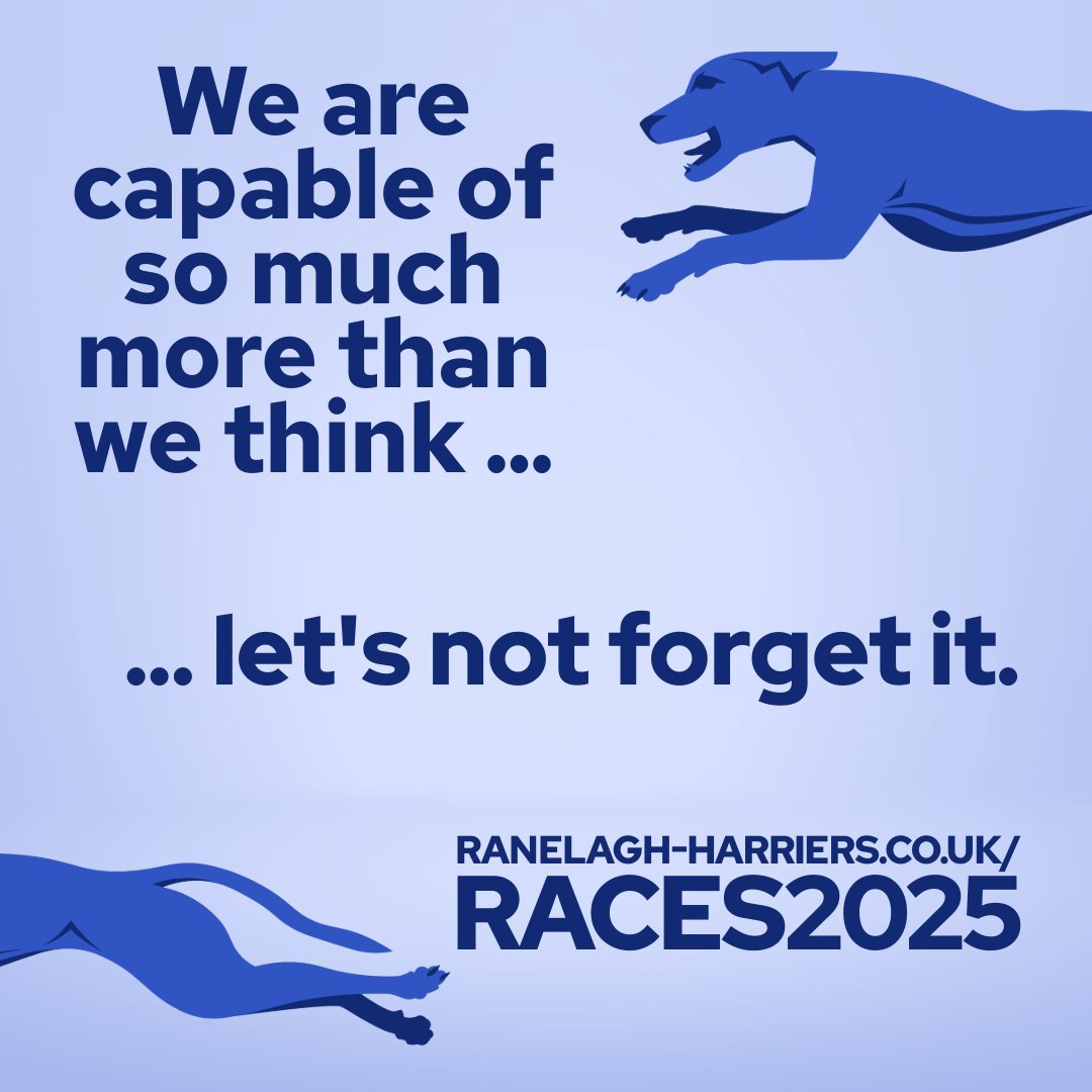 Runners know it's never about how fast everyone else is; it's about what YOU can achieve on the day. The #RanelaghHalf is ideal for all; fast &amp; flat, perfect for that PB attempt. So, as we are inspired by others, why not inspire others in turn?

Enter @ ranelagh-harriers.co.uk/races2025 ⬅️