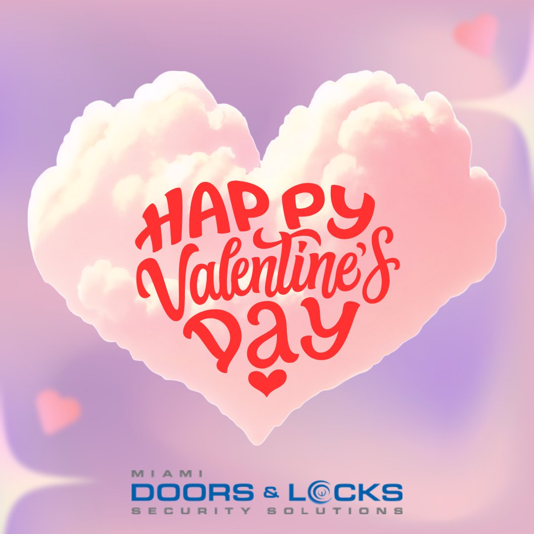 MiamiDoorsLock's tweet photo. 💕 Clients, Partners, and Staff, today is Valentine’s Day—a great reason for letting you know how much Miami Doors and Locks appreciate you all. Enjoy the day!

#miamidoorsandlockssecurity #valentinesday https://t.co/d4ZwMCV6vf