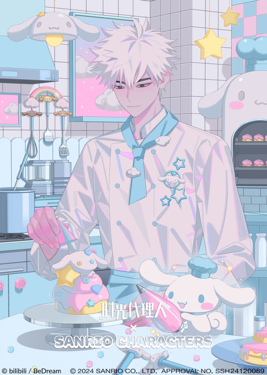 ［2024］时光代理人&amp;SANRIO CHARACTERS 콜라보 일러스트 작업했습니다.