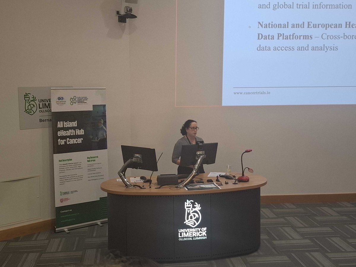 eHealth4Cancer's tweet photo. We had a great kick off to the forum with some fascinating talks in session one from a Debbie Keatley (Patient Advocate) Ethna McFerran (QUB) and @AngelaClaytonL1 (Cancer Trials Ireland) #ehealthhub https://t.co/eUAsWwr8oS