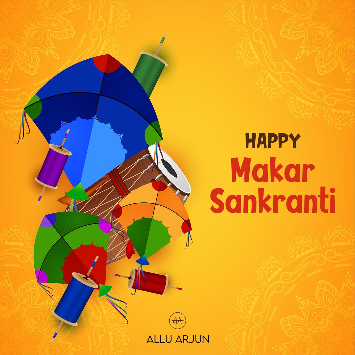 alluarjun's tweet photo. Happy Sankranthi to each &amp; everyone of you. https://t.co/BPJ0iQcsVt