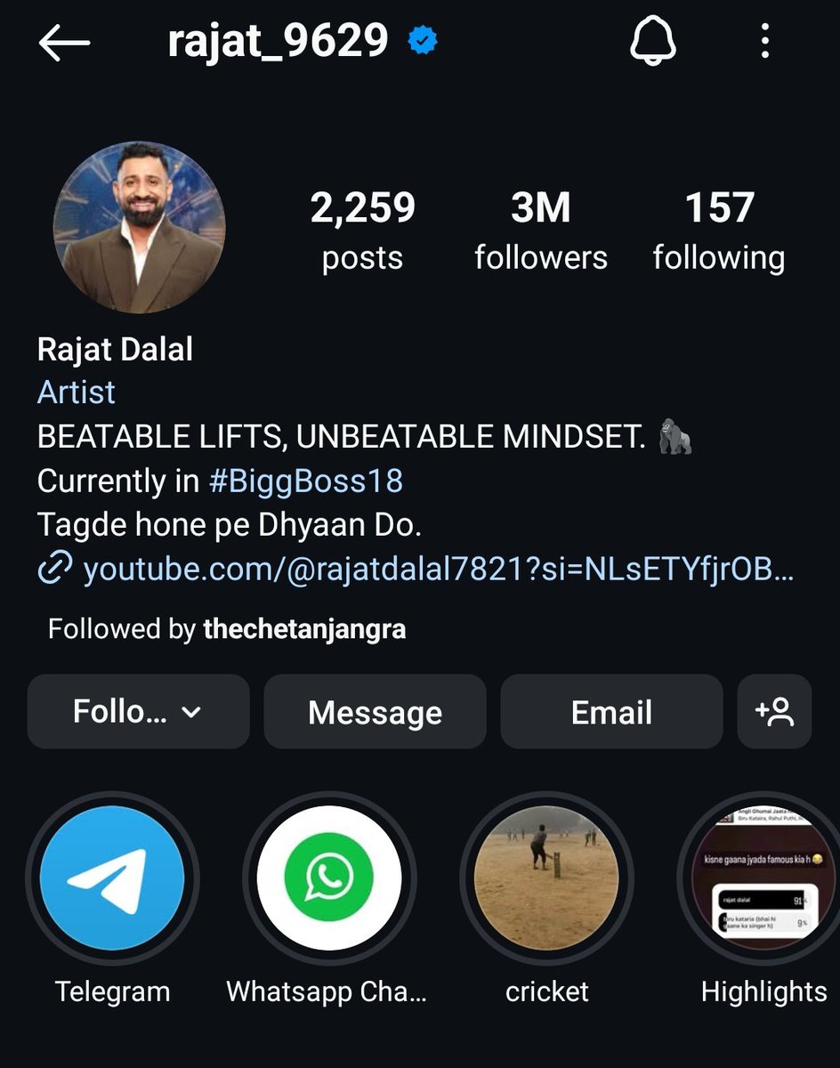 || Jai Shree Ram ||

☆☆ TAGLINE REVEALED ☆☆

RAJAT 3M STRONG (Family) 

★ Do not use emojis or pictures initially
★ Maximize retweets
★ Focus on comments and quotes
Let’s show the love and support for our hero
~RAJATFC (SHUBH)