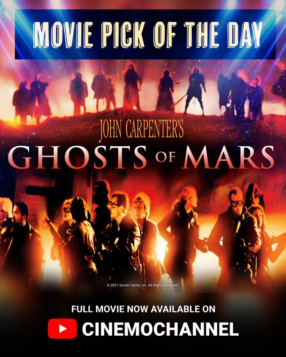 ABSCBNpr's tweet photo. Let’s join forces… And watch #GhostOfMars 🚀
Watch this 2001 John Carpenter film – now streaming on ABS-CBN YouTube!
FULL MOVIE now up on CineMo’s YouTube channel: 🔗
https://t.co/lUjzahIbaf https://t.co/J7kzEFWlmg
