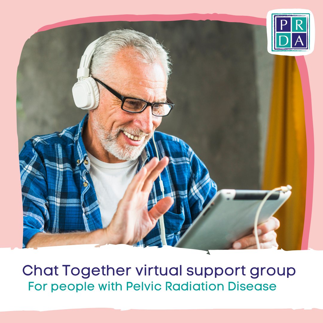 PRDA_uk's tweet photo. Support is available for people living with #PelvicRadiationDisease at our Chat Together virtual support group.

Next session: Tuesday 21st January  12:30
For more information visit 👉https://t.co/CVbCr7NM5g

#RTLateEffects #CancerQualityOfLife #LivingWithAndBeyondCancer https://t.co/IP5HozObK1