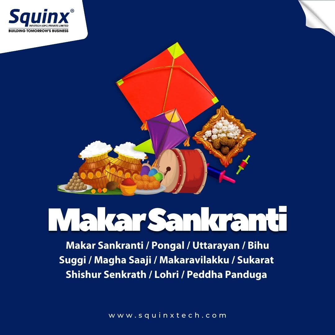 squinxtech's tweet photo. 🌞 Happy Makar Sankranti! 🪁

Let’s fly high together, just like the kites in the sky!
Wishing your business growth, success, and new beginnings this festive season.

Let’s make your brand shine brighter in 2025! ✨

#HappyMakarSankranti
#DigitalGrowth
#FlyHighWithYourBrand https://t.co/AovNaPs9uh