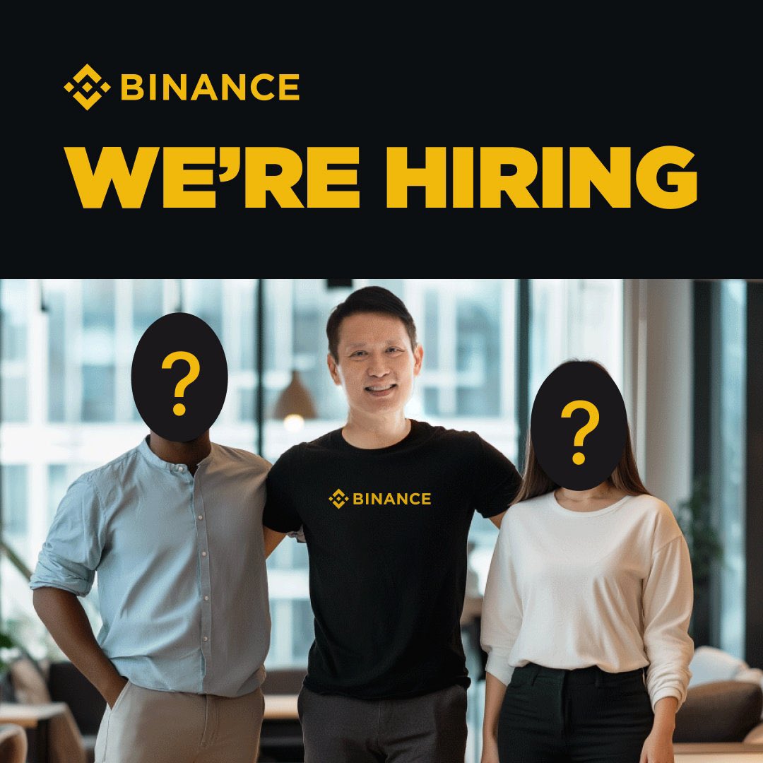 Are you looking for a fulfilling and challenging career? Your search ends here!

We’re on the lookout for innovators, dreamers, and builders.

Join our team 👉 binance.com/en/careers