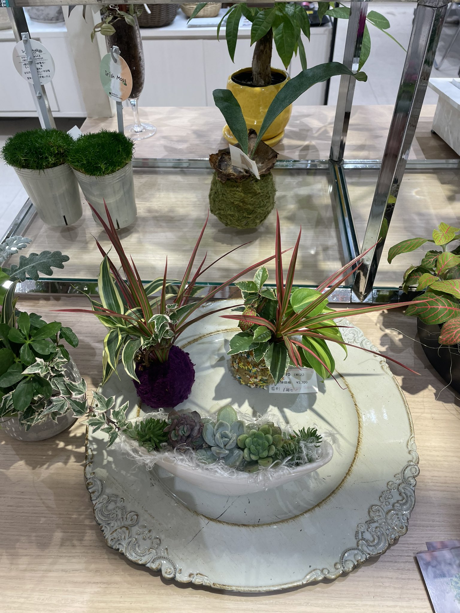 専用 イチゴの鉢植えとスイトピーアレンジ クレイフラワー 専用 イチゴの鉢植えとスイトピーアレンジ クレイフラワー 専用