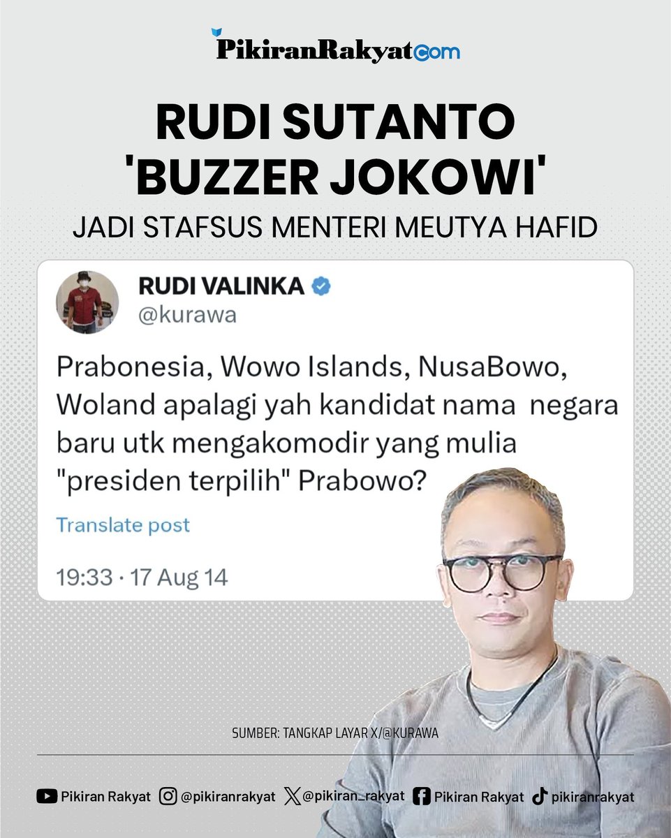 Bukan masalah kita iri sama rezeki orang diangkat stafsus menteri, tapi ada rekam jejak laik atau tidak laik seseorang digaji dgn pajak rakyat

Dia pernah memfitnah Anies
1. Menghilangkan 1449 gereja di DKI
2. Menuduh pemprov DKI korupsi bansos 2,85 Trliun