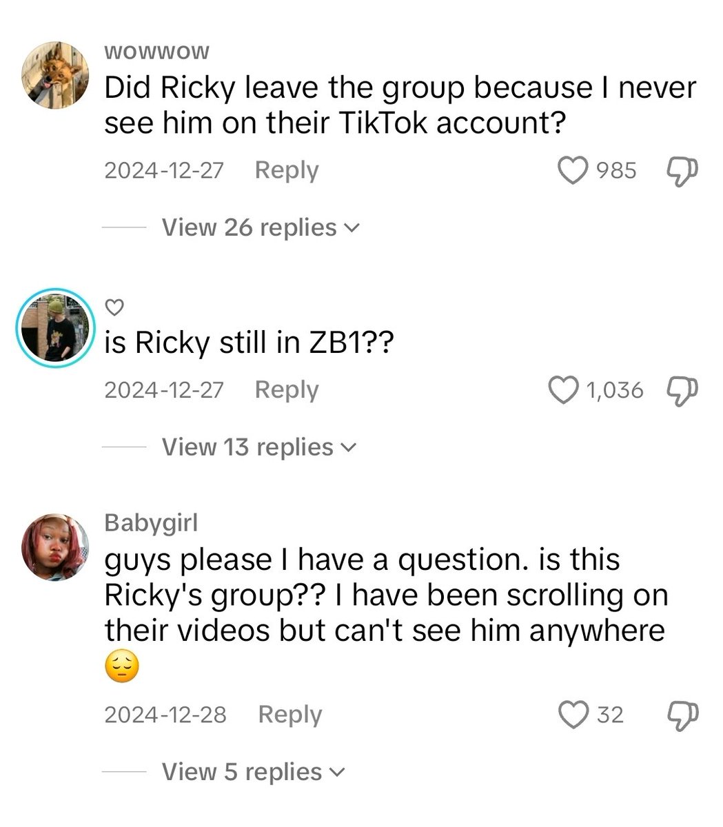 rickkoyangi's tweet photo. it's actually not only the last tiktok but a buch of recent tiktoks have comments like this. and the company is still so shameless. idk if some of you understand that the situation is beyond bad now https://t.co/dpIwE6XP19