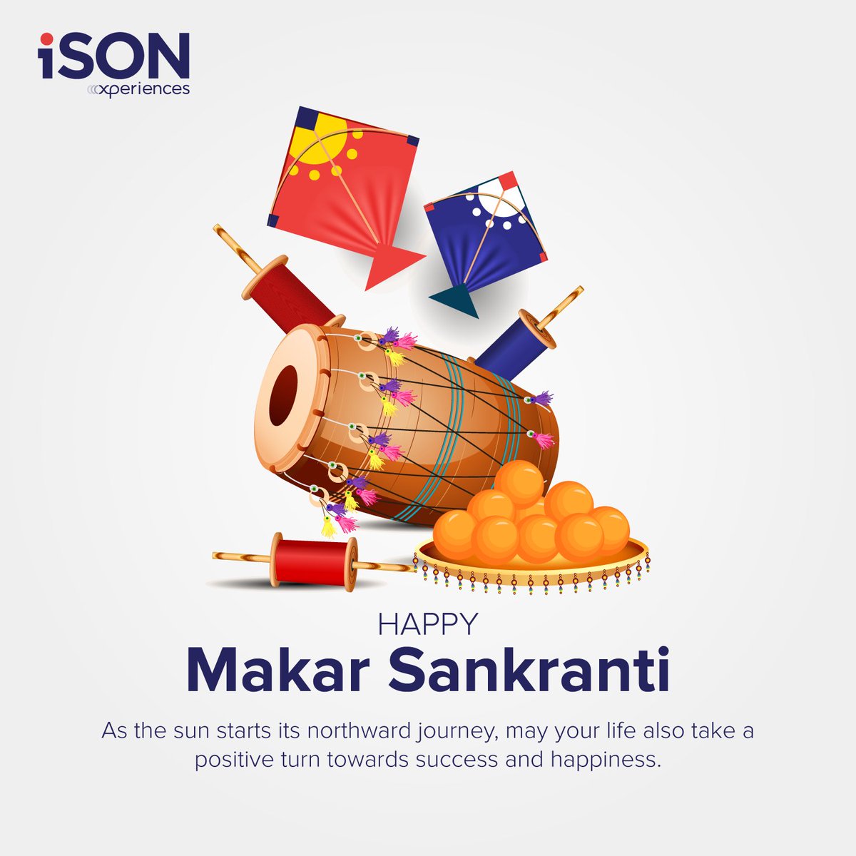 ISON_BPO's tweet photo. We at iSON Xperiences extend our warm wishes for a joyful and prosperous Makar Sankranti. May this festive occasion bring success, happiness, and good fortune to all. #MakarSankranti #iSONXperiences https://t.co/SXk2tE74vE