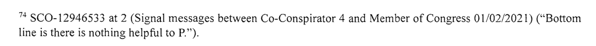 kyledcheney's tweet photo. There isn't a ton of new info in Smith's report, but there is some. For example, this Signal exchange between Jeff Clark and Scott Perry in which Smith says Clark revealed he didn't learn anything useful for Trump in his classified election fraud briefing. https://t.co/C36sAfaszl https://t.co/vSYt17gXTH