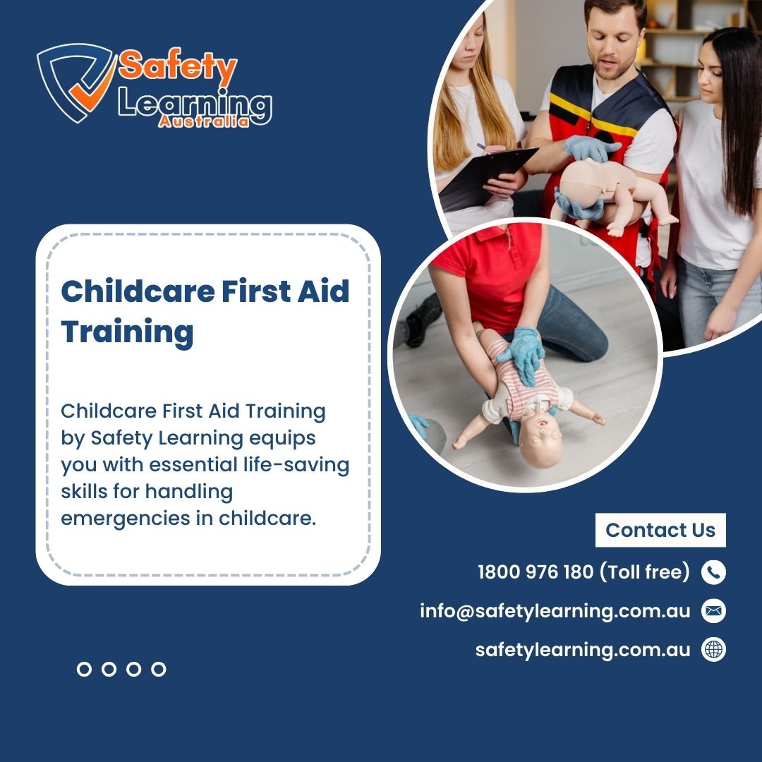 ElvaEliza714812's tweet image. ✨ Be prepared for emergencies in childcare settings with Safety Learning's Childcare First Aid Training! Gain essential skills to handle choking, burns, allergies, and more.

👉safetylearning.com.au

#ChildcareFirstAid #SafetyLearning #CPRTraining #australia