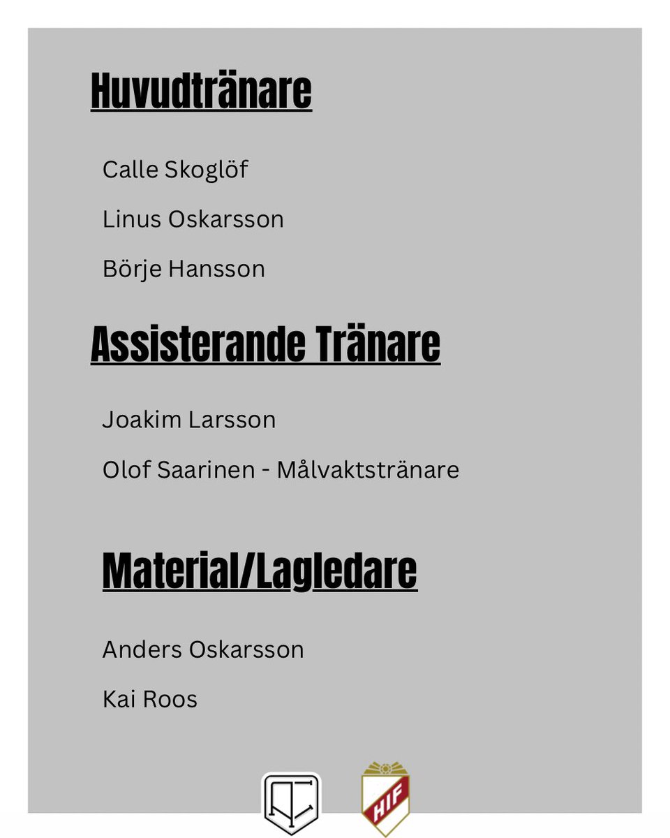 hcffalingsas's tweet photo. 🔴⚫️⚪️ | LEDARSTABEN 2025

Vi presenterar herrarna som ska leda laget under kommande säsong, som också blir den första för vår nya förening. Håll till godo!

#hcff https://t.co/LXSII7cNwz