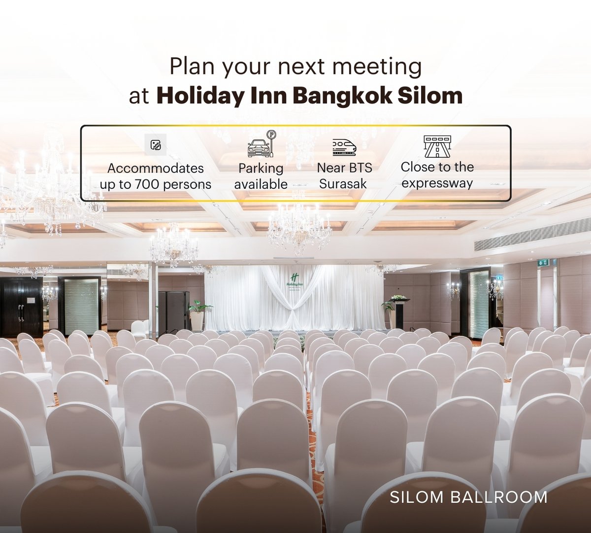📅 วางแผนการประชุมครั้งถัดไปของคุณ ที่โรงแรมฮอลิเดย์ อินน์ กรุงเทพฯ สีลม กับทีมงานมืออาชีพของเรา ที่พร้อมตอบโจทย์ทุกความต้องการ ด้วยห้องประชุมหลากหลาย และสิ่งอำนวยความสะดวกครบครัน✨

#HolidayInnBangkokSilom #AnIHGHotel #IHGOneRewards #meetingroom #conferenceroom #MeetingPackages